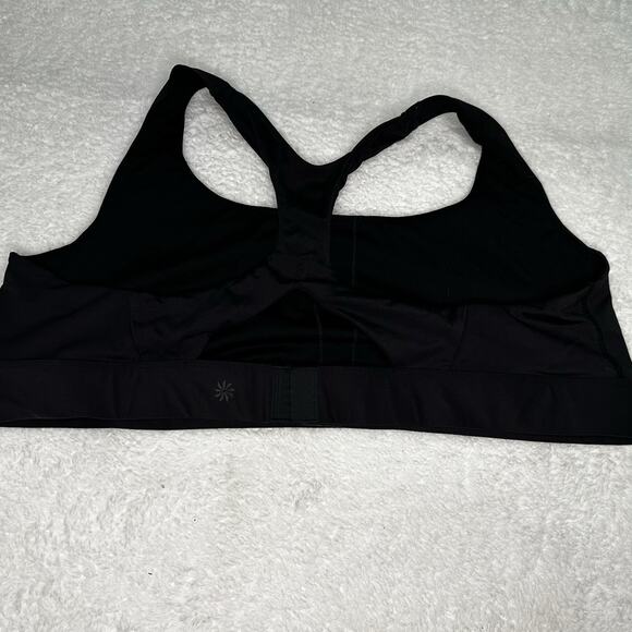 Athleta Sports Bra Womens Black Racerback Athletic Unpadded Plus Size 2X - Picture 1 of 5